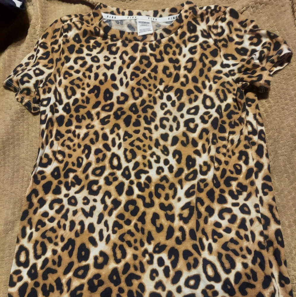 PINK Victoria Secret Leopard Tshirt